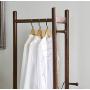 ZCYX Nordic Solid Wood Coat Rack Clothes Rail Floor Bedroom Hanger Home Entrance Hall Wooden Clothes Rack (Color : Wood Color)