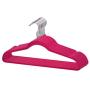 Home Basics Velvet Hangers Non-Slip Hanger-10 Pack-Clothes Hangers, Space Saving Ultra Slim Velvet Hanger with Rotating Steel Hook (10, Fuchsia)