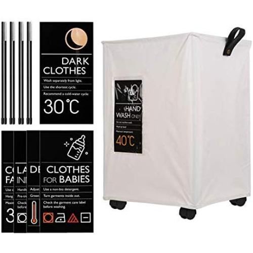 Best Design Dirty Clothes Laundy Storage Basket Collapsible Cloth Laundry Bin Mesh, Lined Storage Baskets - Folding Clothes Rack Hanger, Rolling Rack Bag, Commercial Grade Rolling Rack