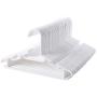 TMALLPLUS 50 Pack Childrens Size White Plastic Hangers Nonslip and Durable baby and kids Clothes Hangers-White