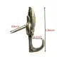 Flower Shape Push Pin Hangers Wall Hooks (12 - Pack， Antique Brass)