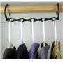 10 pcs 5 Holes Multi-Door Holder Circle Clothes Hanger Clothes Holders Multifunction Paste Plastic Scarf Clothes Hanger Durable Random Color