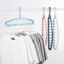 Hanger Organizer, Magic Clothes Hangers 360° Swivel Hooks Closet Organizer Multifunctional for Coat Sweater Camisole-Blue 8-Pack