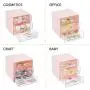 mDesign Stackable Plastic Eye Glass Storage Organizer Boxes Holder for Sunglasses, Reading Glasses, Accessories - 3 Divided Drawers, Chrome Pulls, 2 Pack - Light Pink/Clear mDesign Stackable Plastic Eye Glass Storage Organizer Boxes Holder for Sunglasses, Reading Glasses, Accessories - 3 Divided Drawers, Chrome Pulls, 2 Pack - Light Pink/Clear