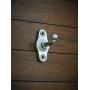 Handpained Rustic Cast Iron Hanger, Silver or Pick Color, Coat or Towel Hook