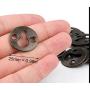 Luckycivia 60Pcs Metal Round Type Keyhole Shelf Brackets Hangers, Picture Frame Hanging with Screws (Bronze Tone) Luckycivia 60Pcs Metal Round Type Keyhole Shelf Brackets Hangers, Picture Frame Hanging with Screws (Bronze Tone)