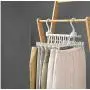 2PC 3D Space Saving Hanger Magic Clothes Hanger Holders with Hook Closet Organizer Rack Organizer Home Hanger Foldable Clothes Clip Decoration
