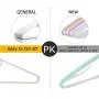 TQVAI 20 Pack Plastic Clothes Hangers Non Slip Heavy Duty Space Saving Notched Hangers - 5 Colors - Mint, Pink, Purple, Orange, Gray
