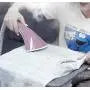 HWZXBCC 2000W Fast Steam 8 Steam Levels, Horizontal Garment Steamer Flat Ironing/Hanging Ironing Machine for Various Fabrics