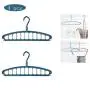 HJYPYJ Magic Hanger,Pp Non-Slip Folding Hanger,Removable Hooks,Suitable for Storage,Hanging Clothes,40X20cm Durable/Green / 4 pcs