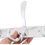 uxcell Stainless Steel Family 3 Hooks Design Wall Door Hanger Clothes Holder Hat Rack