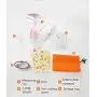 TJZY Mini Handheld Hanging Ironing Machine 1500W High Power Clothes Steam Iron,Wrinkle Removal 280Ml High Capacity Automatic Power-Off Anti-Dry Clean Disinfection Steam Engine,Suitable for a Variety o