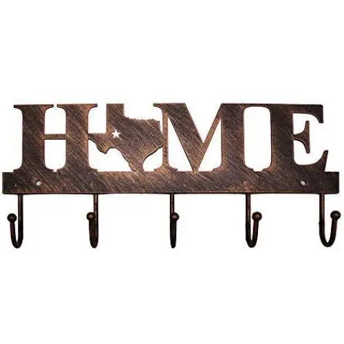 Texas Metal Key Holder Hooks Clothes Hanger Western Vintage Home Letters Texas Metal Key Holder Hooks Clothes Hanger Western Vintage Home Letters
