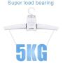 Portable Dryer, Clothes Hanger and Shoe Dryer Foldable Electrical Hot Air/Natural Wind Switching Fast Drying for Travel Daily Life