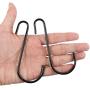 HongWay 18 Pack Heavy Duty S Hooks Black S Shaped Hooks Hanging Hangers Hooks for Pan, Pot, Coat, Bag, Plants Kitchen, Bathroom, Bedroom and Office(18 Pack/S Hook/Black/4'')