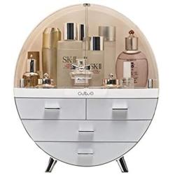 Luciyu Dust-Proof Cosmetic Storage Box,Acrylic Table Shelf,Storage Boxes with Drawers,Suitable for Dressing Table Bathroom-c-2