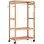 LIAN Floor-Standing Hangers Bedroom Simple Coat Rack Solid Wood Assembly Rack Mobile Hangers Clothes Stand [Reinforcement Upgrade] 80CM (Size : 79cm)