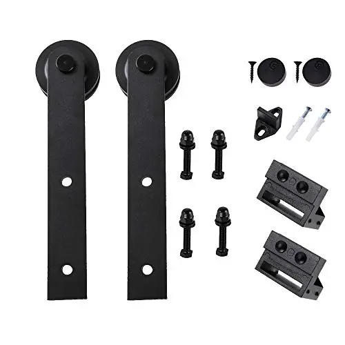 WINSOON Heavy Steel Barn Door Hardware Straight Style Wheel One Set (2PCS Roller) WINSOON Heavy Steel Barn Door Hardware Straight Style Wheel One Set (2PCS Roller)