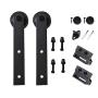 WINSOON Heavy Steel Barn Door Hardware Straight Style Wheel One Set (2PCS Roller)
