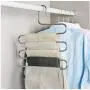 5PC 5 Layers S Shape Multifunctional Clothes Hangers Decoration Pants Storage Hangers Cloth Rack Multilayer Storage Cloth Hanger