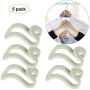 20Pcs Mini Clothes Hanger Creative Plastic Home Easy Hook Closet Organizer Storage Rack Holder Hook DIY Hanger for Clothes Color Random
