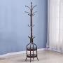 Coat Rack Falling Subway Art Hangers Bedroom Living Room Hangers Household Clothes Hangers (Color : Brown2)