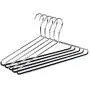 10 Metal Hangers Quality Heavy Duty Metal Coat Hangers with Non-Slip Rubber Coating for Pants (10)