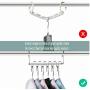 4PCS Magic Cloth Hanger Hangers Rack Hooks Metal Closet Organizer for Home Save Space