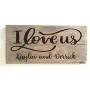 PERSONALIZED I LOVE US, Custom Handcrafted 14 x 7 Wood Sign with Golden Oak Finish, INCLUDES SAW TOOTH HANGER, WEDDING GIFT, RUSTIC COUNTRY DECOR, BIRTHDAY GIFT, by Heartland Country Decor PERSONALIZED I LOVE US, Custom Handcrafted 14 x 7 Wood Sign with Golden Oak Finish, INCLUDES SAW TOOTH HANGER, WEDDING GIFT, RUSTIC COUNTRY DECOR, BIRTHDAY GIFT, by Heartland Country Decor