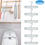 BKONF Space Saving Hangers, Clothes Grouper, Multifunctional Closet Organizer, Pack of 6