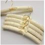 DNJKSA 5 PCS/lot 35cm Silk Anti-Slip Hanger Adult Hangers Cloth Rack The Cloth Hangers(Random Color)