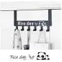 PROGLEAM Holder & Hook, Nice Day Creative Carbon Steel Over The Door Hooks Clothes Coat Hat Towel Hanger Wall Hook, Black PROGLEAM Holder & Hook, Nice Day Creative Carbon Steel Over The Door Hooks Clothes Coat Hat Towel Hanger Wall Hook, Black