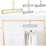 10pcs Random Color Clothes Hanger Hook 360 Degree Space Saver Closet Household Home