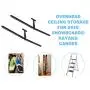 YUANSHI Ceiling Storage Rack-Double Ladder Ceiling Rack-Hi-Port 2 Garage Storage and Organization Hanger Mount-Home,Garage &Shop