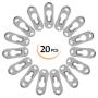 20 Pcs Keyhole Hangers Metal Fasteners for Picture Frames Mirrors Cabinet, 42 mm x 14 mm Flush Mount Hardware(no Screws)