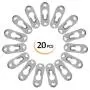 20 Pcs Keyhole Hangers Metal Fasteners for Picture Frames Mirrors Cabinet, 42 mm x 14 mm Flush Mount Hardware(no Screws) 20 Pcs Keyhole Hangers Metal Fasteners for Picture Frames Mirrors Cabinet, 42 mm x 14 mm Flush Mount Hardware(no Screws)