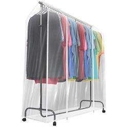 Sorbus Garment Rack Cover - 6 Ft Transparent Clothes Rail Cover, Garment Coat Hanger Protector Clothing Storage for Dresses, Suits, Coats, and More