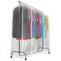Sorbus Garment Rack Cover - 6 Ft Transparent Clothes Rail Cover, Garment Coat Hanger Protector Clothing Storage for Dresses, Suits, Coats, and More Sorbus Garment Rack Cover - 6 Ft Transparent Clothes Rail Cover, Garment Coat Hanger Protector Clothing Storage for Dresses, Suits, Coats, and More
