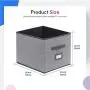 Onlyeasy Cloth Storage Bins Foldable Cube Storage Bin 4 Pack - Fabric Cube Organizers Container Drawers with Dual Handles for Shelves, 13 x 15 x 13 inch, Linen-Like Grey, 7MXDBXL04PLP Onlyeasy Cloth Storage Bins Foldable Cube Storage Bin 4 Pack - Fabric Cube Organizers Container Drawers with Dual Handles for Shelves, 13 x 15 x 13 inch, Linen-Like Grey, 7MXDBXL04PLP