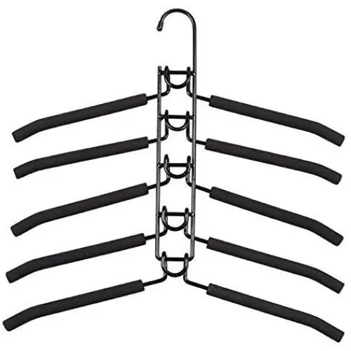 DNJKSA Hotel Anti Slip Wardrobe Organizer Storage Racks Space Saving Fishbone Type Clothes Hangers Hook Home Multi Layers Towel Trouser DNJKSA Hotel Anti Slip Wardrobe Organizer Storage Racks Space Saving Fishbone Type Clothes Hangers Hook Home Multi Layers Towel Trouser
