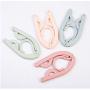 10pcs Random Color Traveling Clothes Hangers Portable Multi-Function Outdoor Plastic Folding Baby Hanger for Clothes Drying in Clothes
