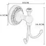 WDDMFR Robe Hooks Antique Brass Towel Hooks Coat Hanger Door Wall Hook Cloth Towel Bath Retro Home Deco Bathroom Accessories Rack