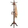 JIAYING Coat Racks Coat Rack European Style Solid Wood Coat Racks Indoor Landing Bedroom Hangers Modern Assembly Home Clothes Hanger 198cm Multifunction (Color : Brown)