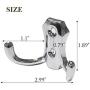 2 Pack Heavy Duty Wall Mounted Rustic Hanging Hooks Retro Cloth Hanger Coat Hanger
