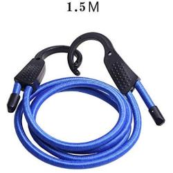 ROWEQPP Car Clothes Hanger Elastic Cothesline Belts Rope Laundry Interior Hanging Rope LW-1610A Blue 1.5meter(59")