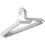 Iddefee Clothes Hanger Pack of 20 Solid Color Plastic Closet Organizer Hangers-4019.5cm Space Saving Collar Protection Design Pants Hangers (Color : Random, Size : 4019.5cm)