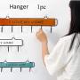 Wall Mounted Clothes Hanger Rack, Wood Retro Storage Rack for Clothes Organizer Hanger Hanging Holder for Bedroom Bathroom(6 Hooks,Brown)