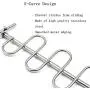 Keweis Closet Space Saving Hangers/Organizer, Multi-Purpose Metal Magic Hangers 9.5 Inch Cloth Hanger Wardrobe Closet Organization Closet Hanger Silver (Pack of 4) Keweis Closet Space Saving Hangers/Organizer, Multi-Purpose Metal Magic Hangers 9.5 Inch Cloth Hanger Wardrobe Closet Organization Closet Hanger Silver (Pack of 4)