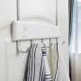 Over The Door Storage Rack, Heavy-Duty Organizer Hooks Hanger for Clothes, Coats, Hats, Towel, Bag, Robe (White) Over The Door Storage Rack, Heavy-Duty Organizer Hooks Hanger for Clothes, Coats, Hats, Towel, Bag, Robe (White)
