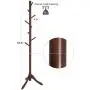 VASAGLE Coat Rack Free Standing, Wooden Hall Tree Coat Hat Tree Coat Hanger Holder Enterway with Solid Rubberwood Base for Coat, Hat, Clothes, Scarves, Handbags,Umbrella, Dark Walnut URCR01WN VASAGLE Coat Rack Free Standing, Wooden Hall Tree Coat Hat Tree Coat Hanger Holder Enterway with Solid Rubberwood Base for Coat, Hat, Clothes, Scarves, Handbags,Umbrella, Dark Walnut URCR01WN